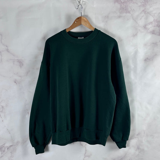 Vintage 90s Jerzees Green Crewneck Sweatshirt