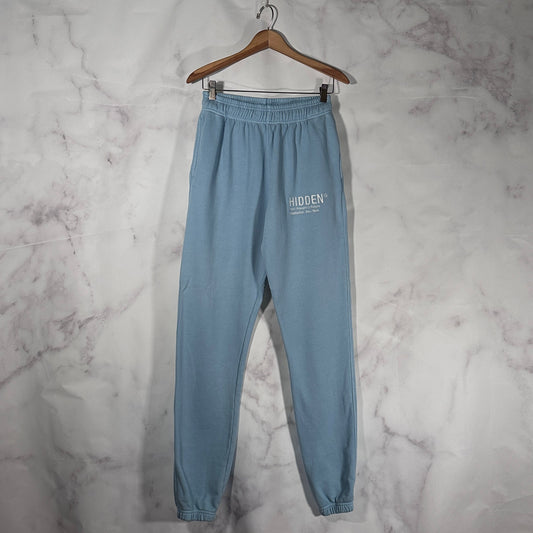 Hidden NY Light Blue Logo Sweatpants