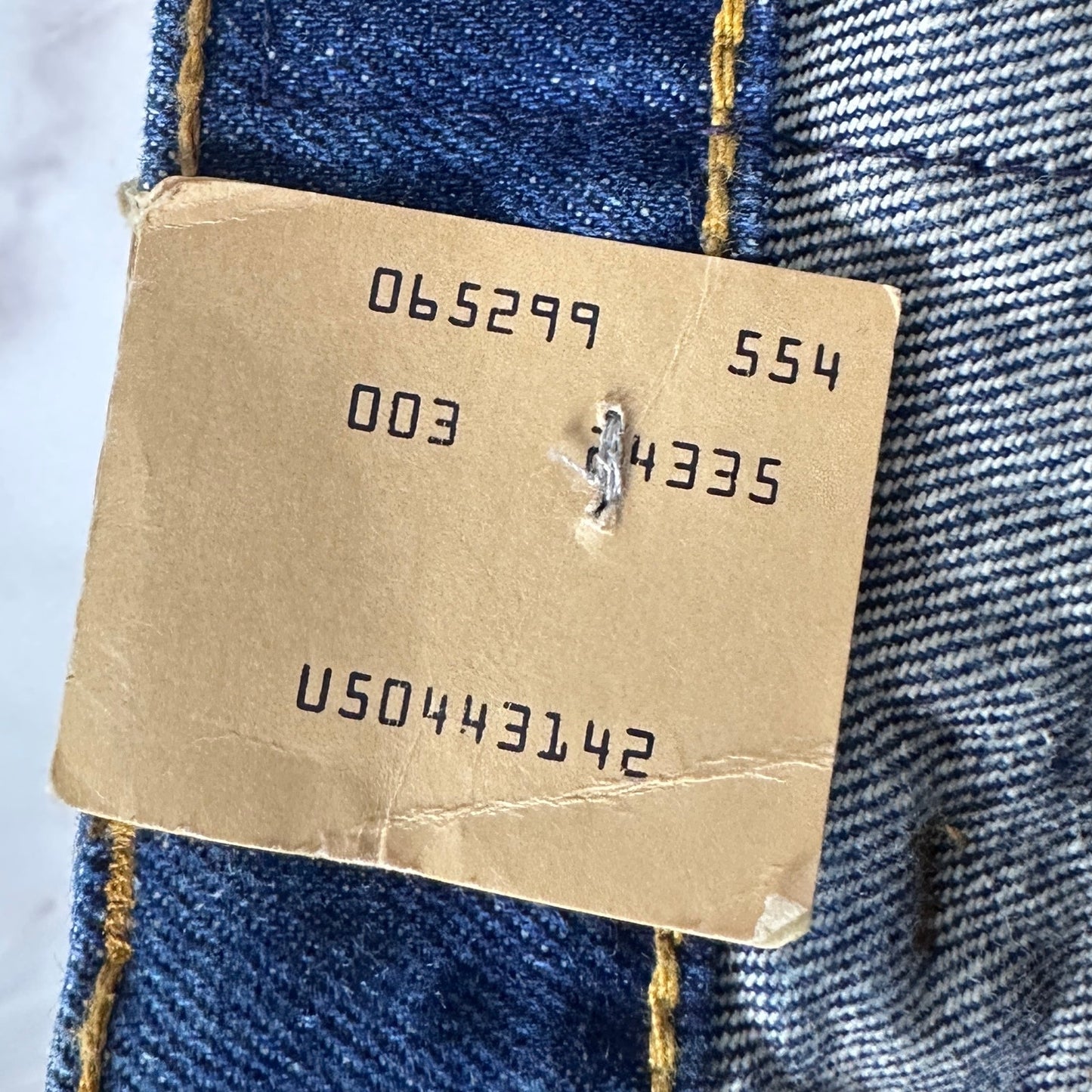 Levi’s Orange Tab 506 Deadstock Straight Cut