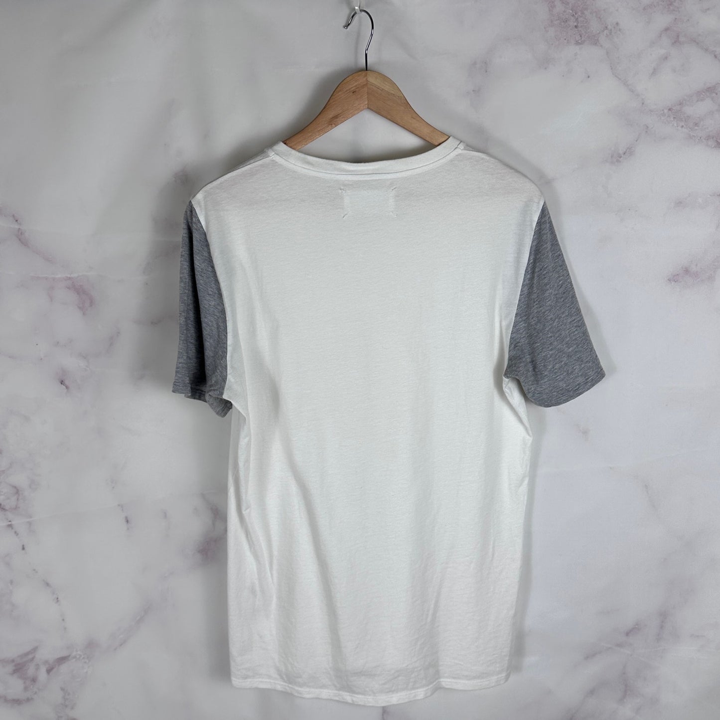 Maison Margiela White/Grey Colorblock Tee
