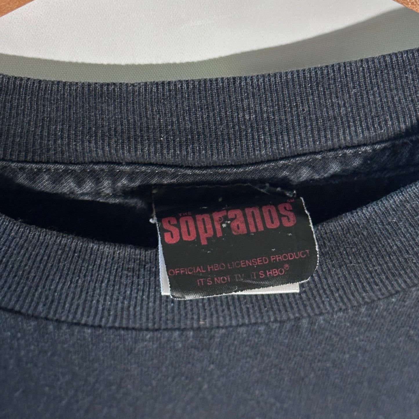 The Sopranos HBO Official 2000 Print Black Graphic Tee