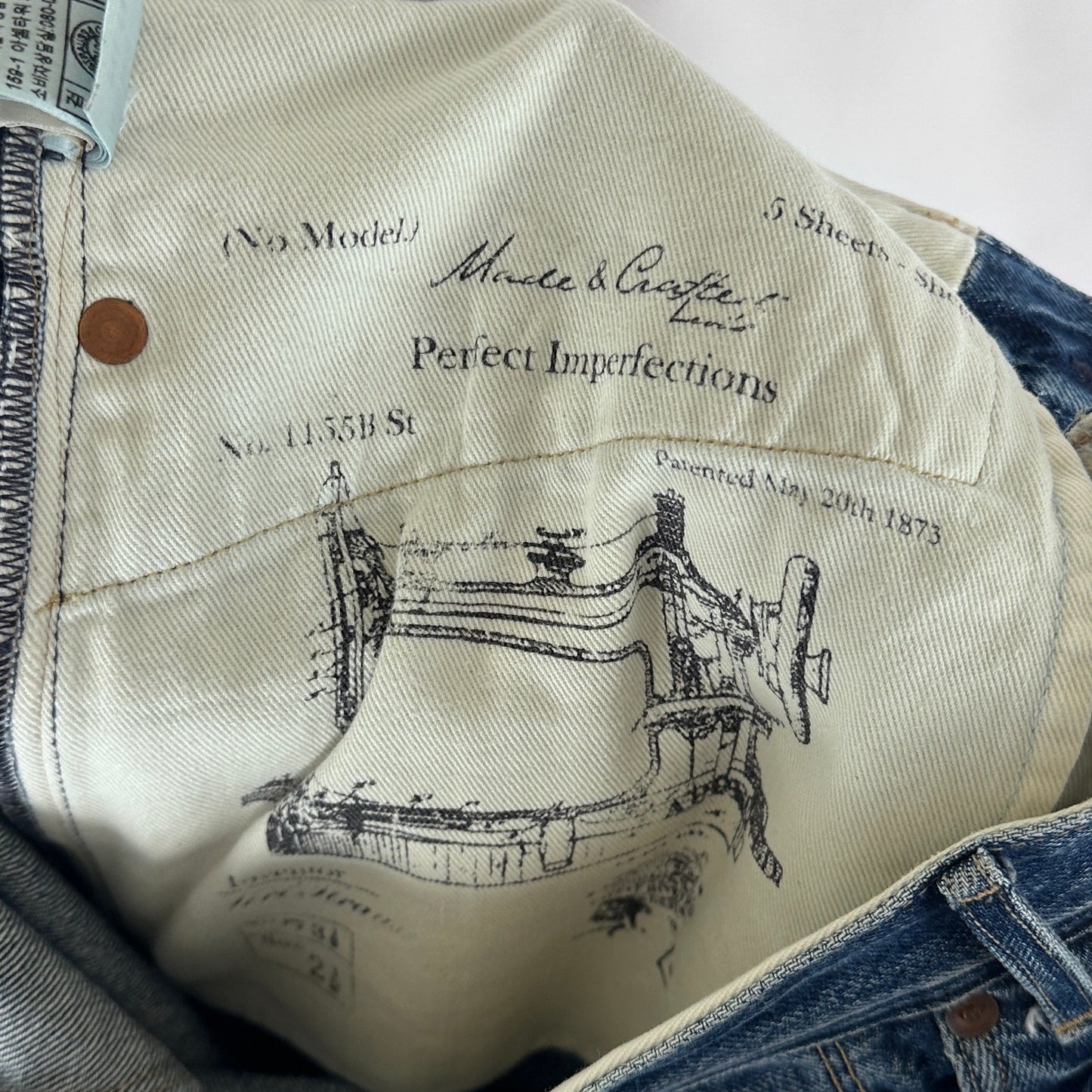 Levi’s Made & Crafted Taper Denim Blue Jeans