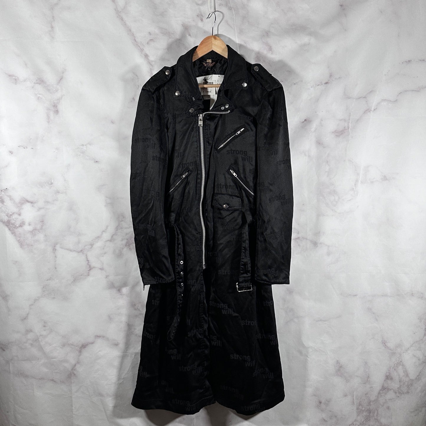 Comme des Garçons BLACK ‘Strong Will’ Biker Trench Coat
