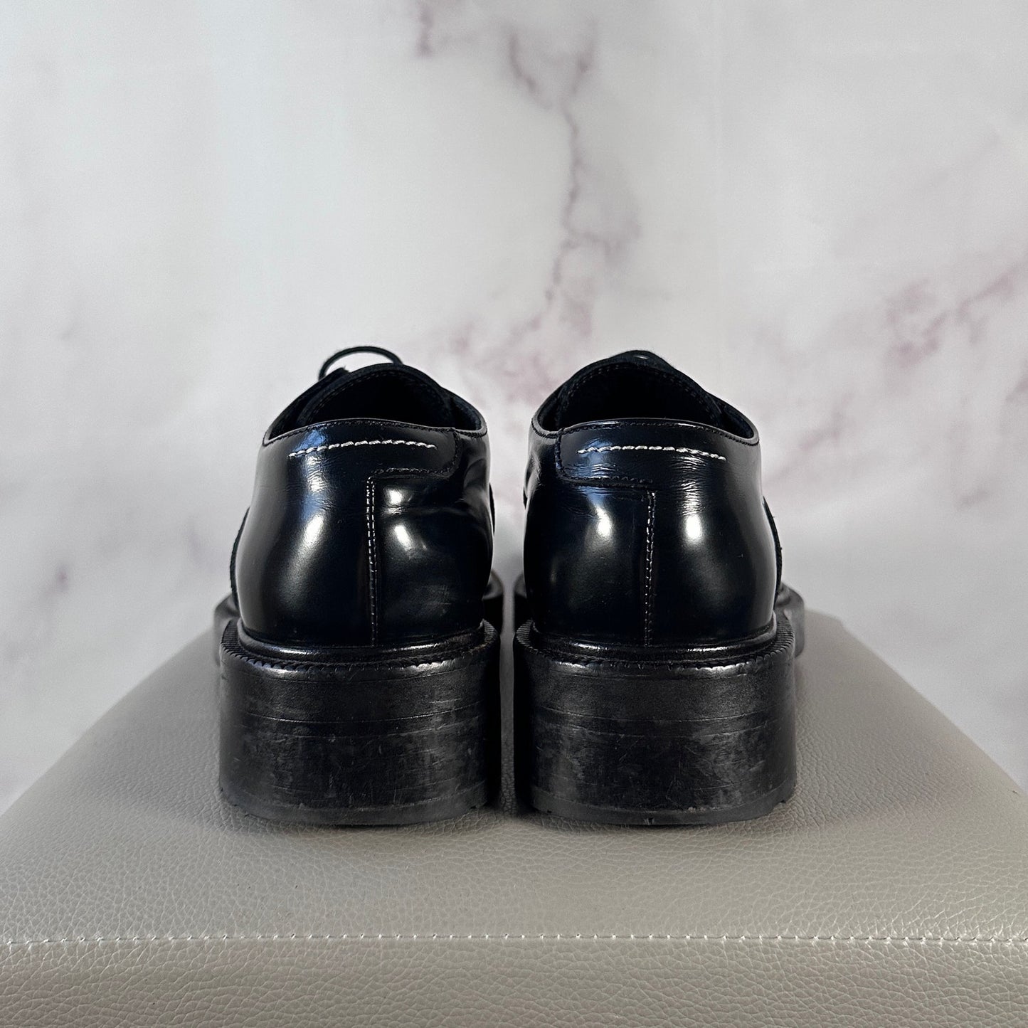 Maison Margiela MM6 Black Leather Derby