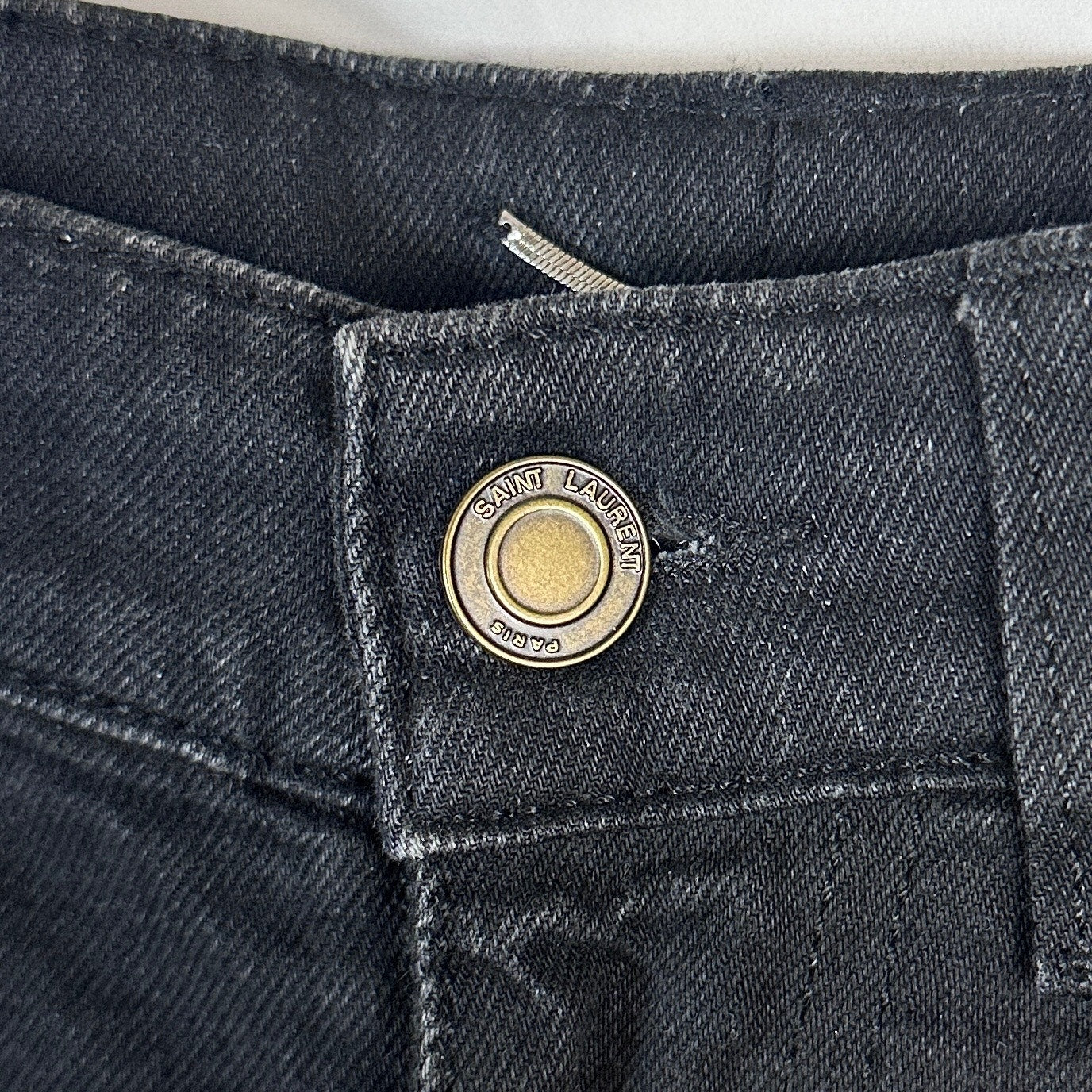 Saint Laurent Paris Black D02 Skinny Low Waist Denim