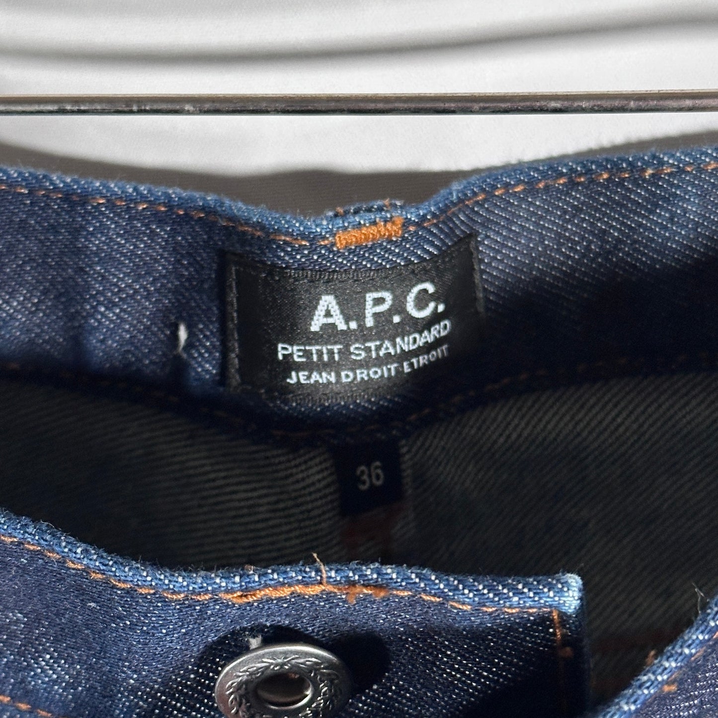 A.P.C. Petit Standard Jean Droit Etroit Straight Indigo Denim Jeans