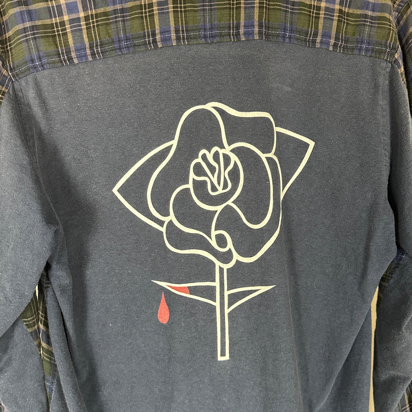 Undercover S/S07 Hybrid Bleeding Rose Flannel Shirt