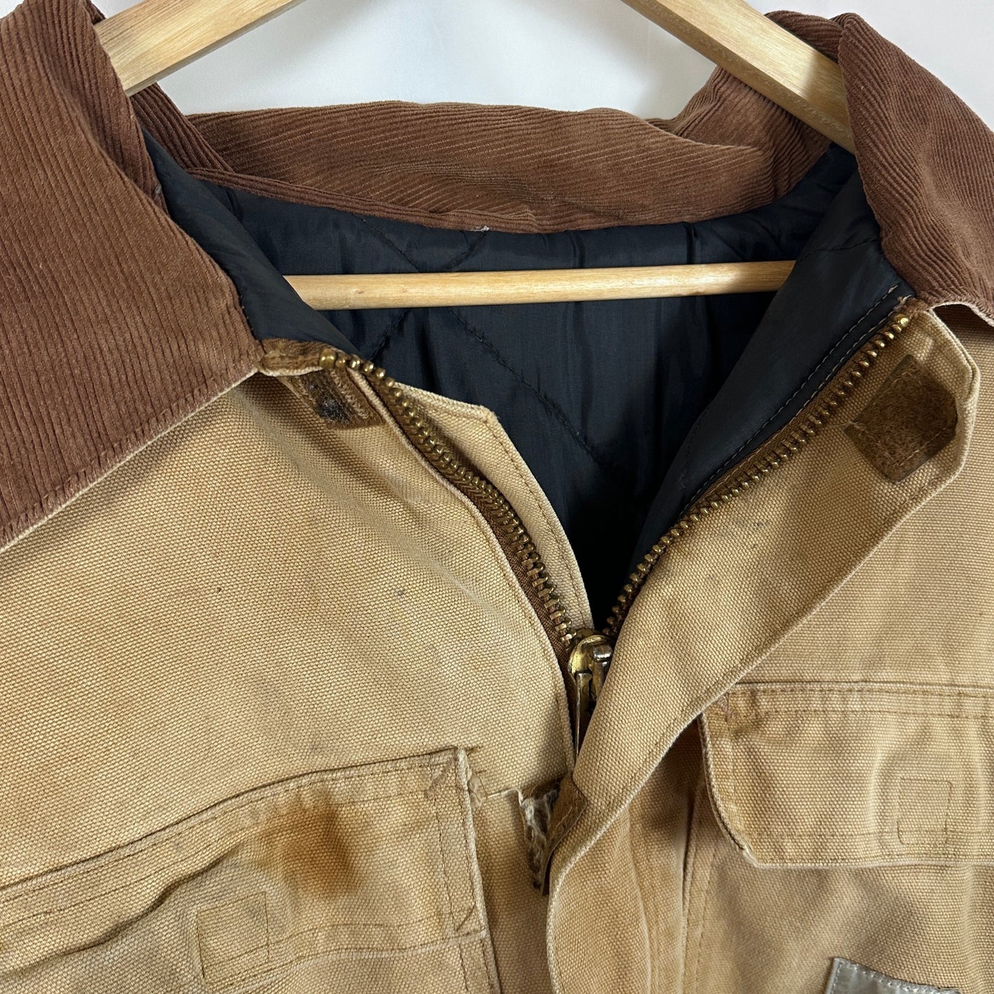 Vintage Carhartt Tan Duck Chore Coat