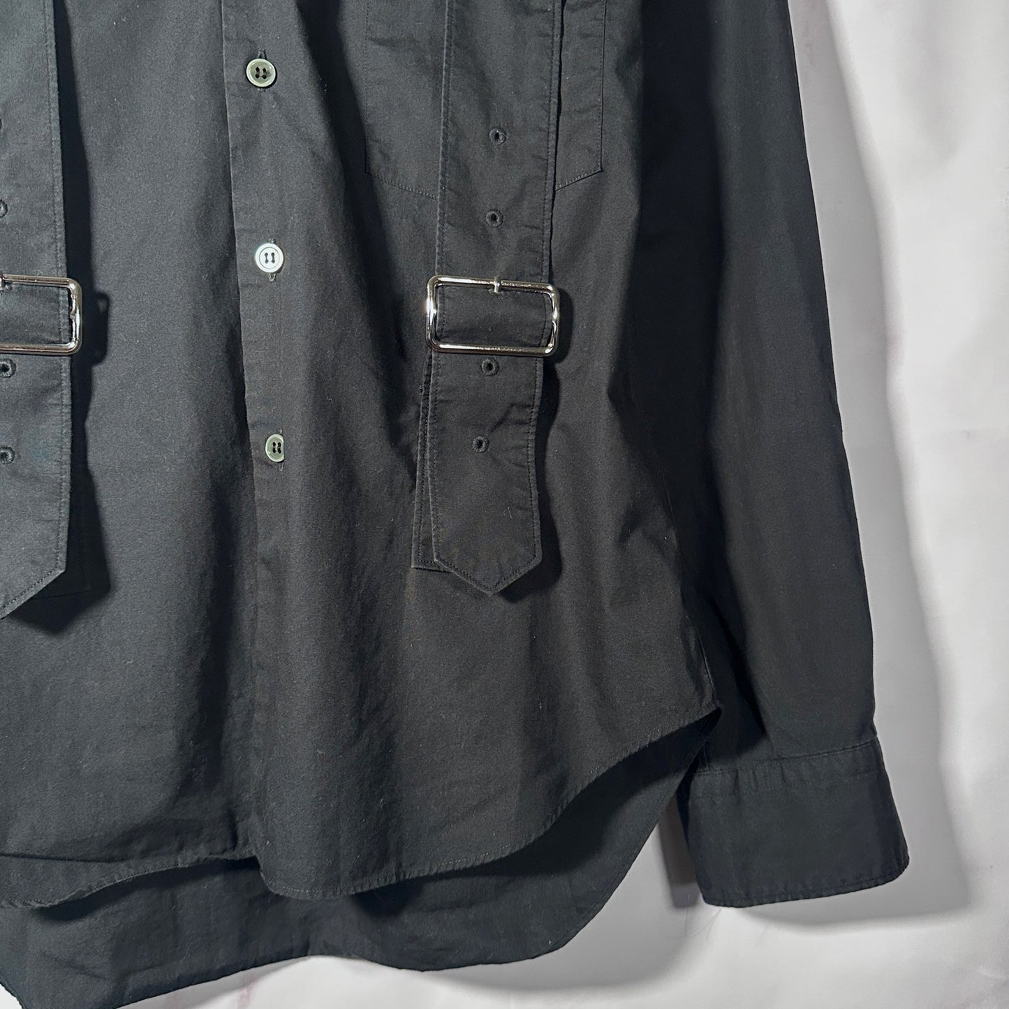 Comme des Garçons BLACK Belted Button-Up Shirt
