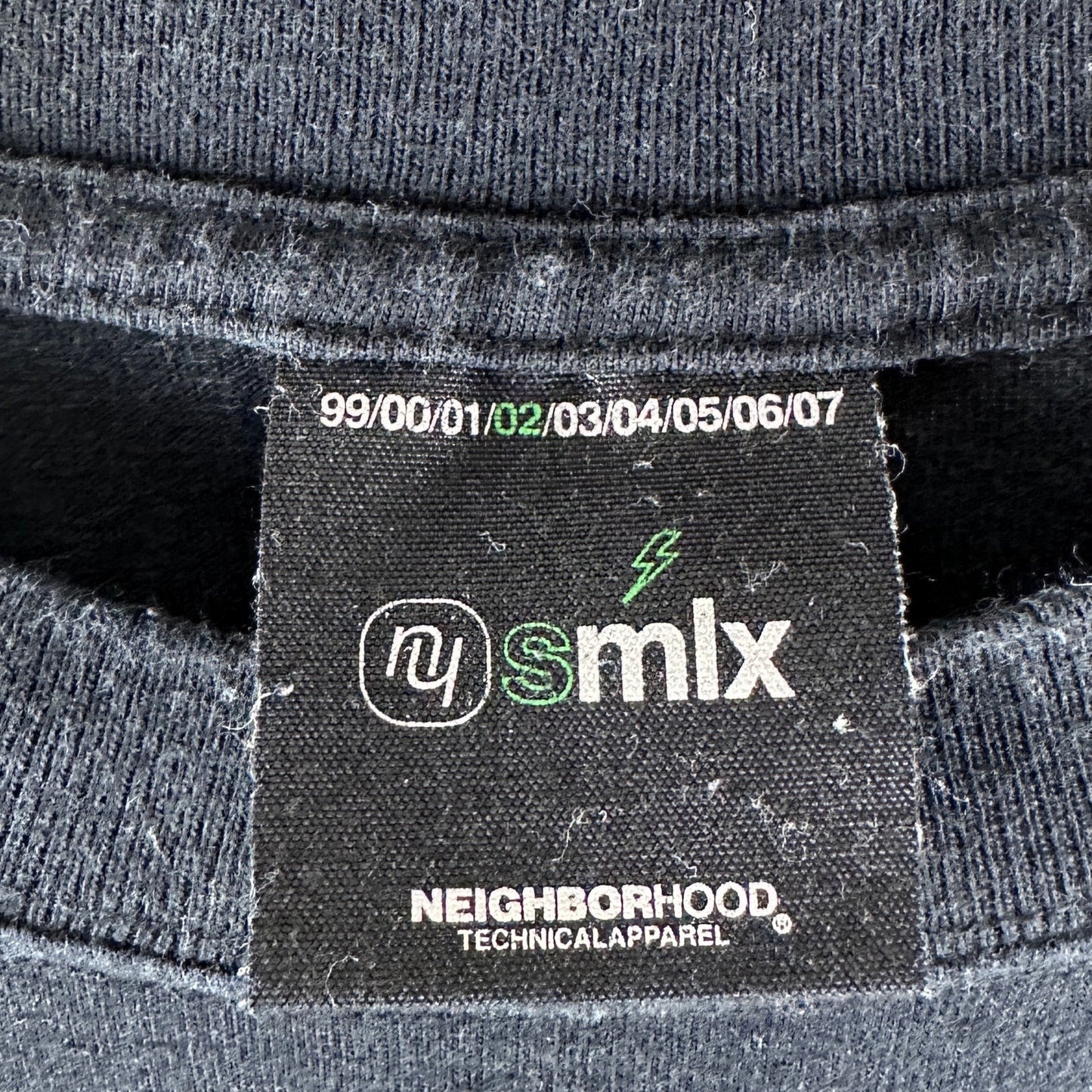 Neighborhood 2002 Archive Black Text Tee