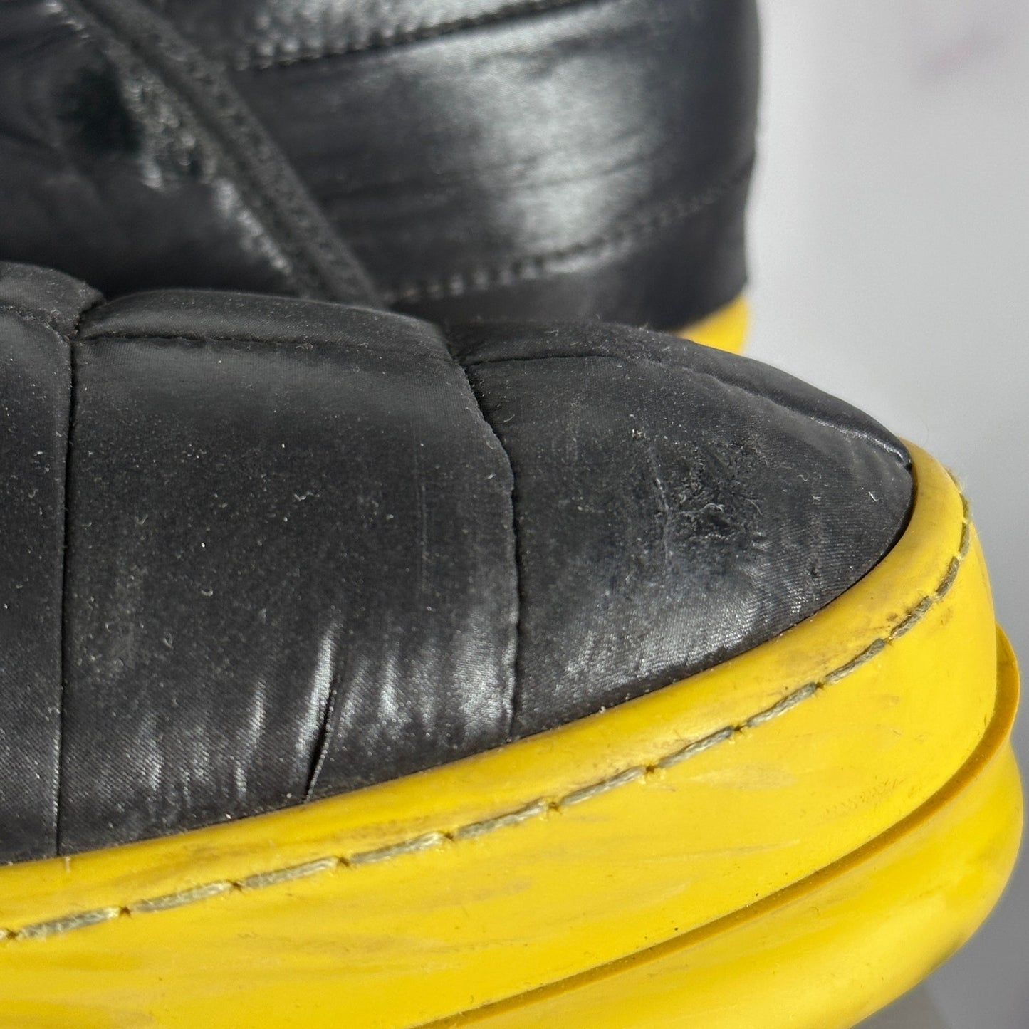 Rick Owens DRKSHDW Black Puffer Slip Ramone