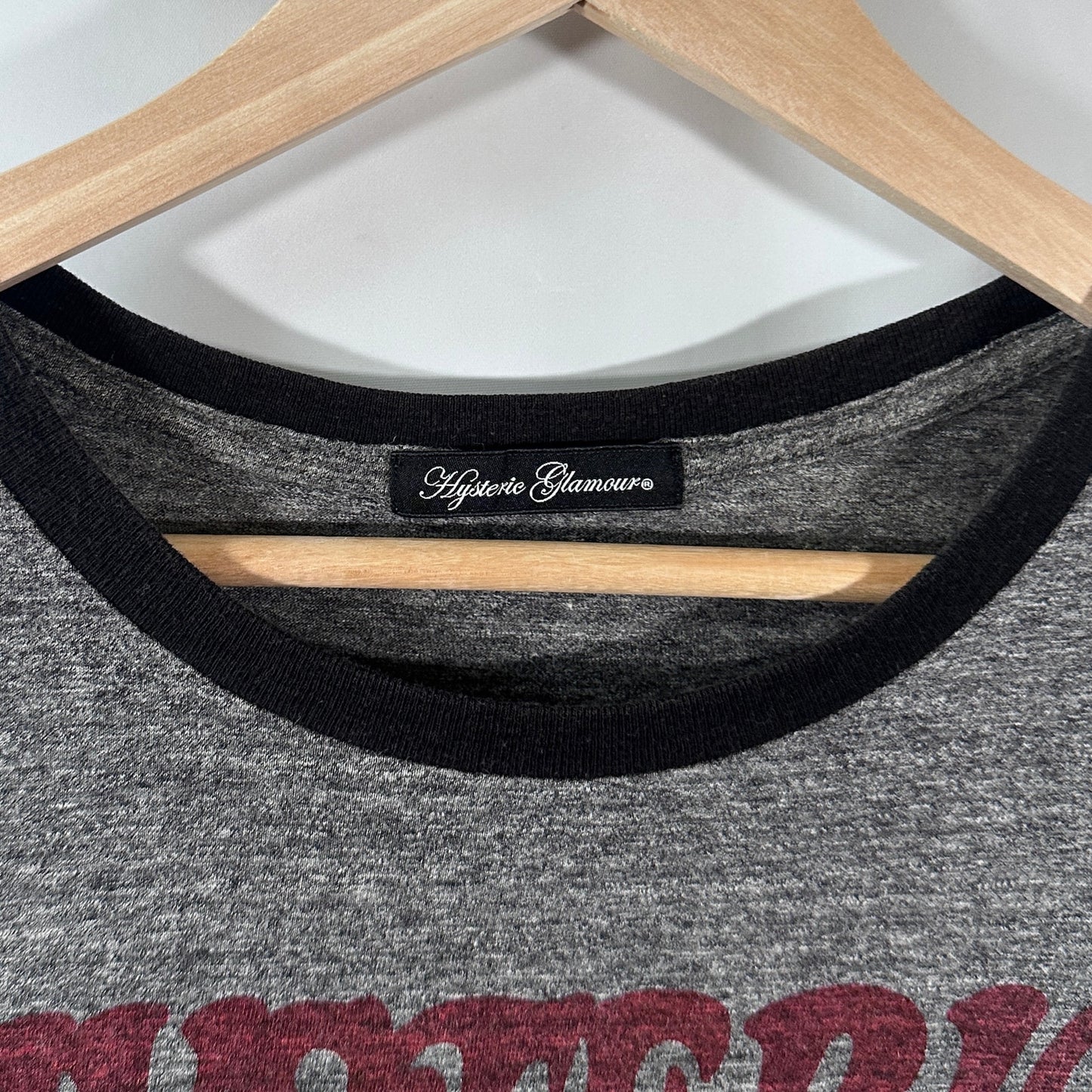 Hysteric Glamour Workwear Heather Grey Ringer Tee