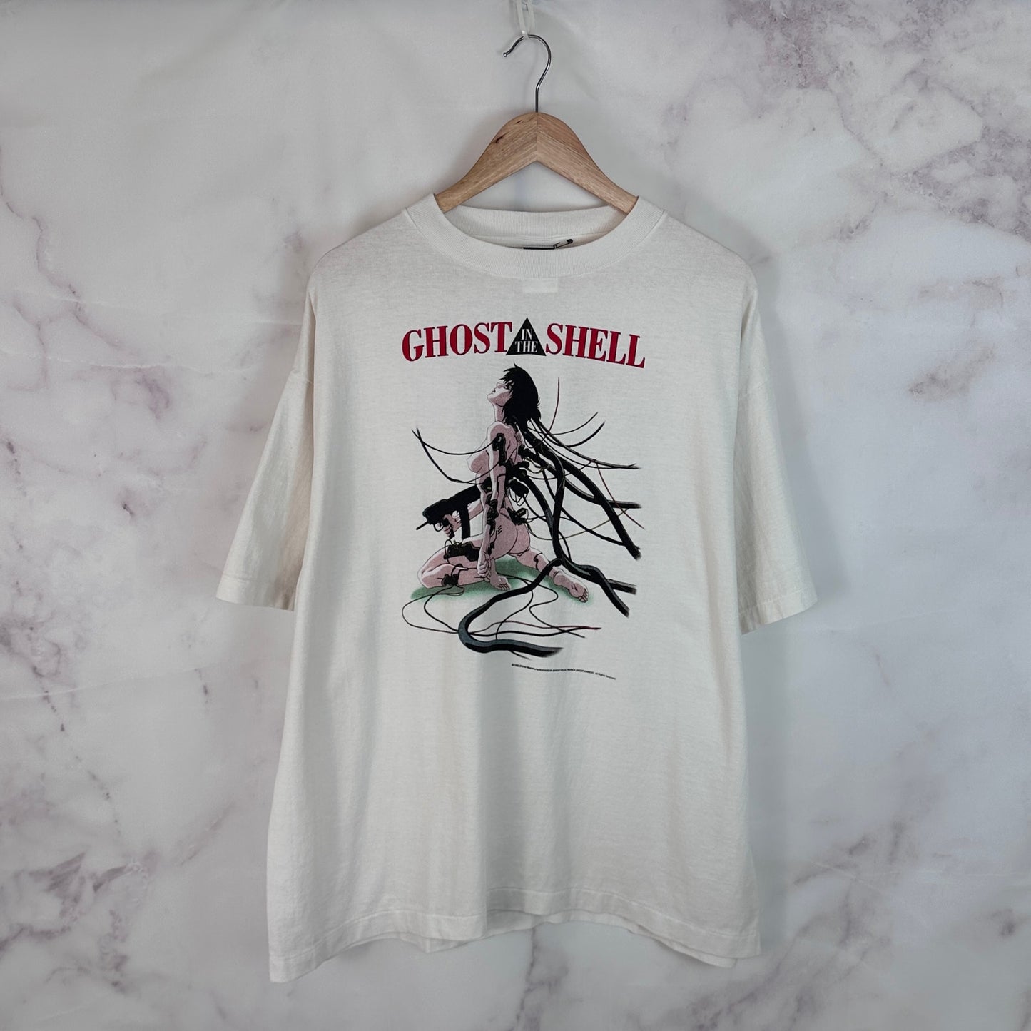 Saint Michael x Ghost in the Shell White Graphic Tee