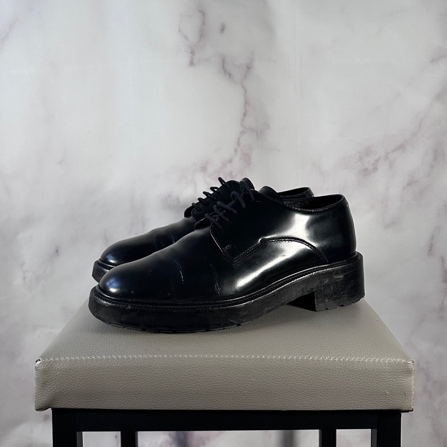 Maison Margiela MM6 Black Leather Derby