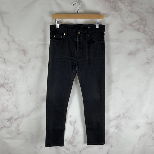 Saint Laurent Paris Hedi Slimane Black D02 Skinny Low Waist Denim