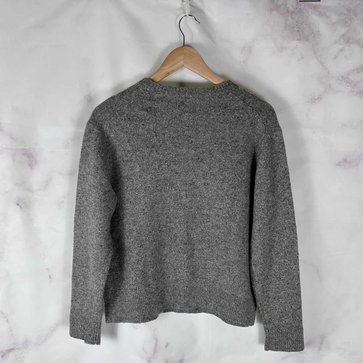 Stussy Japan Grey Knit Embroidered Sweater