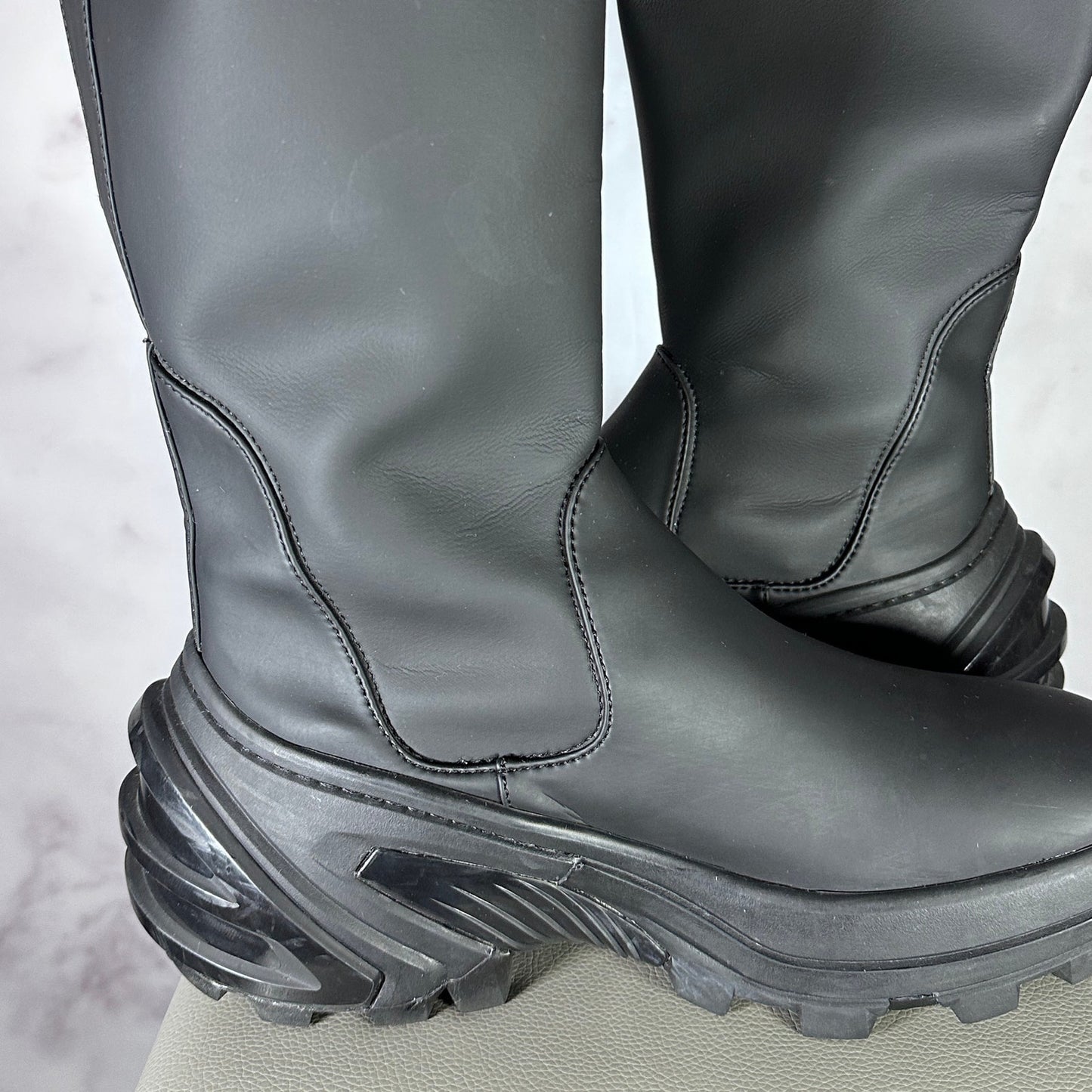 1017 Alyx 9SM Black Fixed Sole High Boots