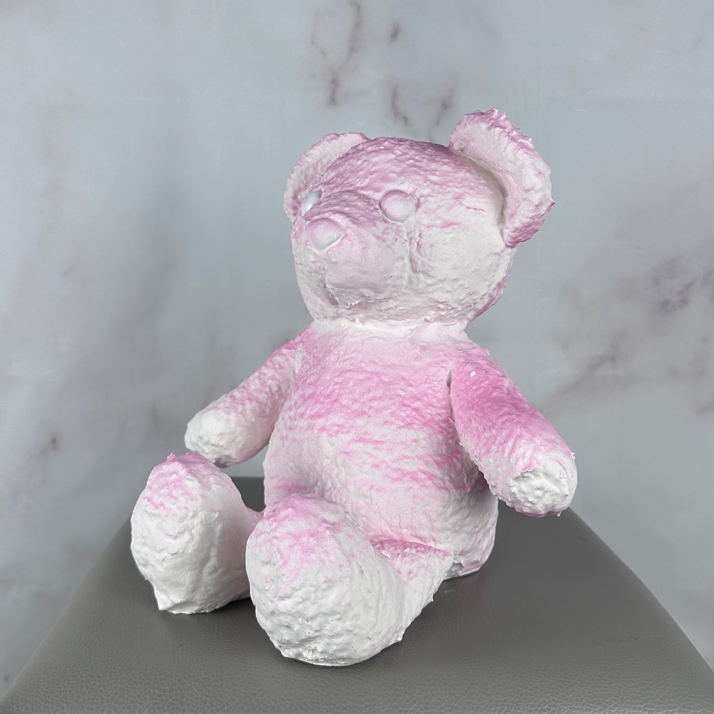 Daniel Arsham Pink Cracked Bear Figure