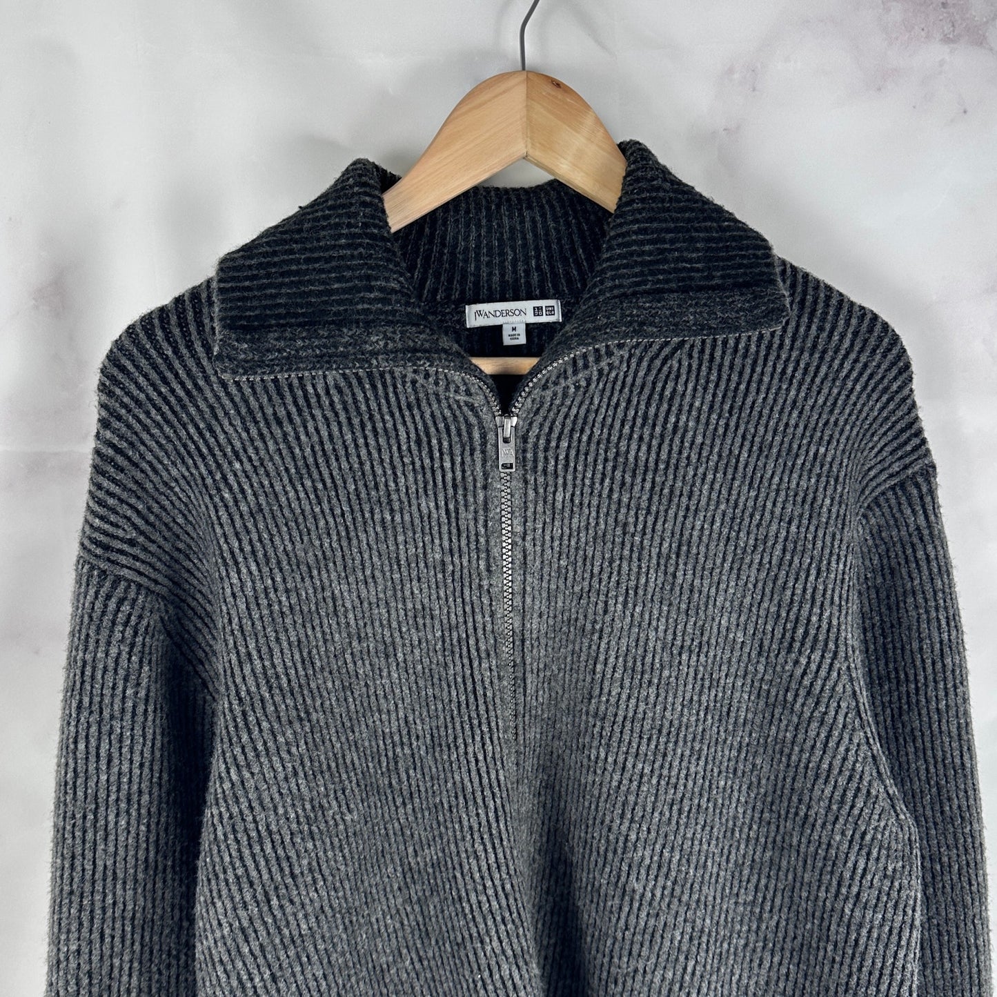 J.W. Anderson x Uniqlo Grey Quarter Zip Sweater