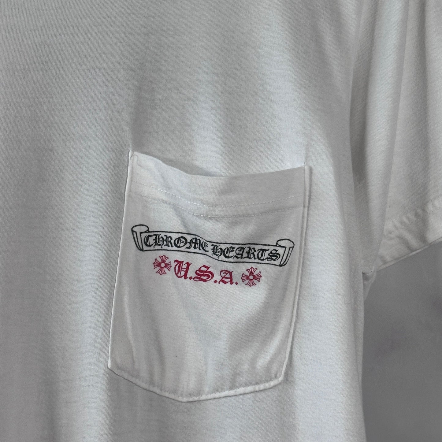 Chrome Hearts White American Flag Tee