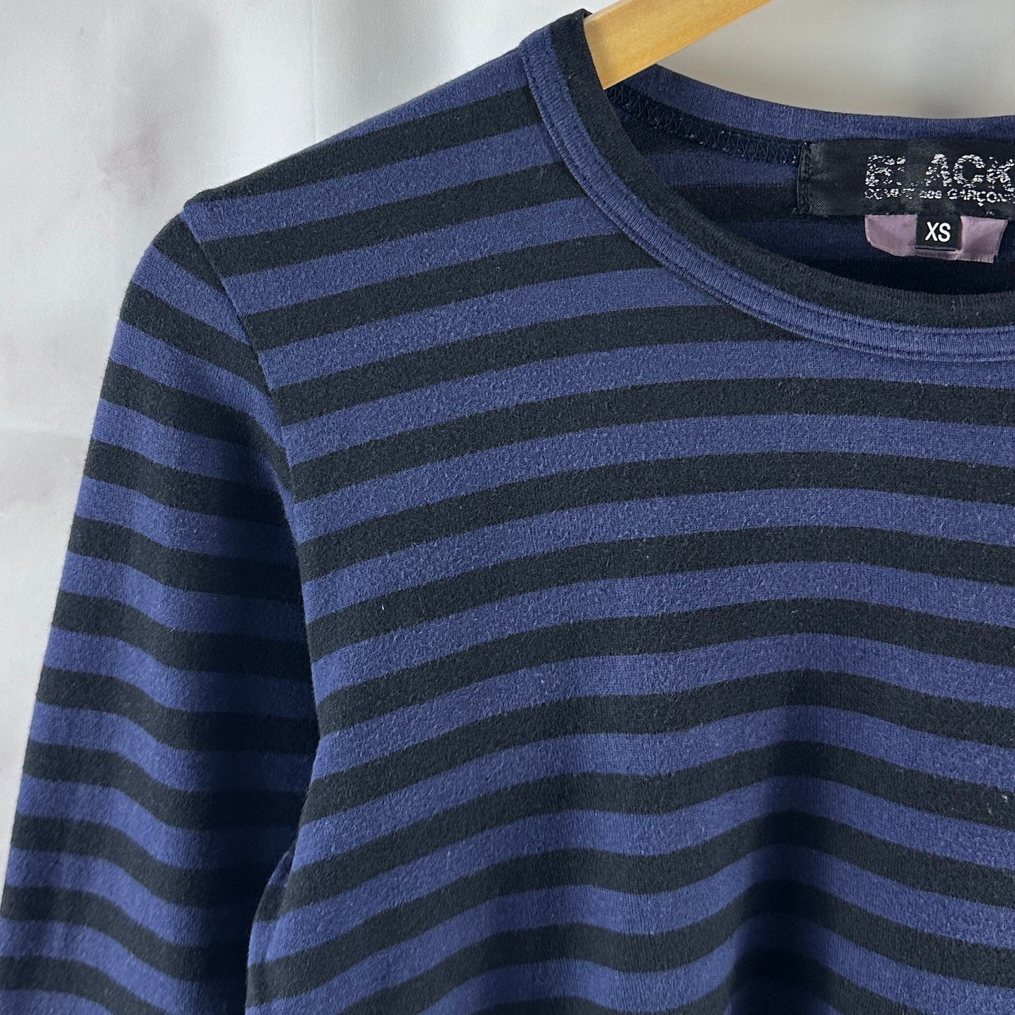 Comme des Garçons BLACK Blue Striped Longsleeve