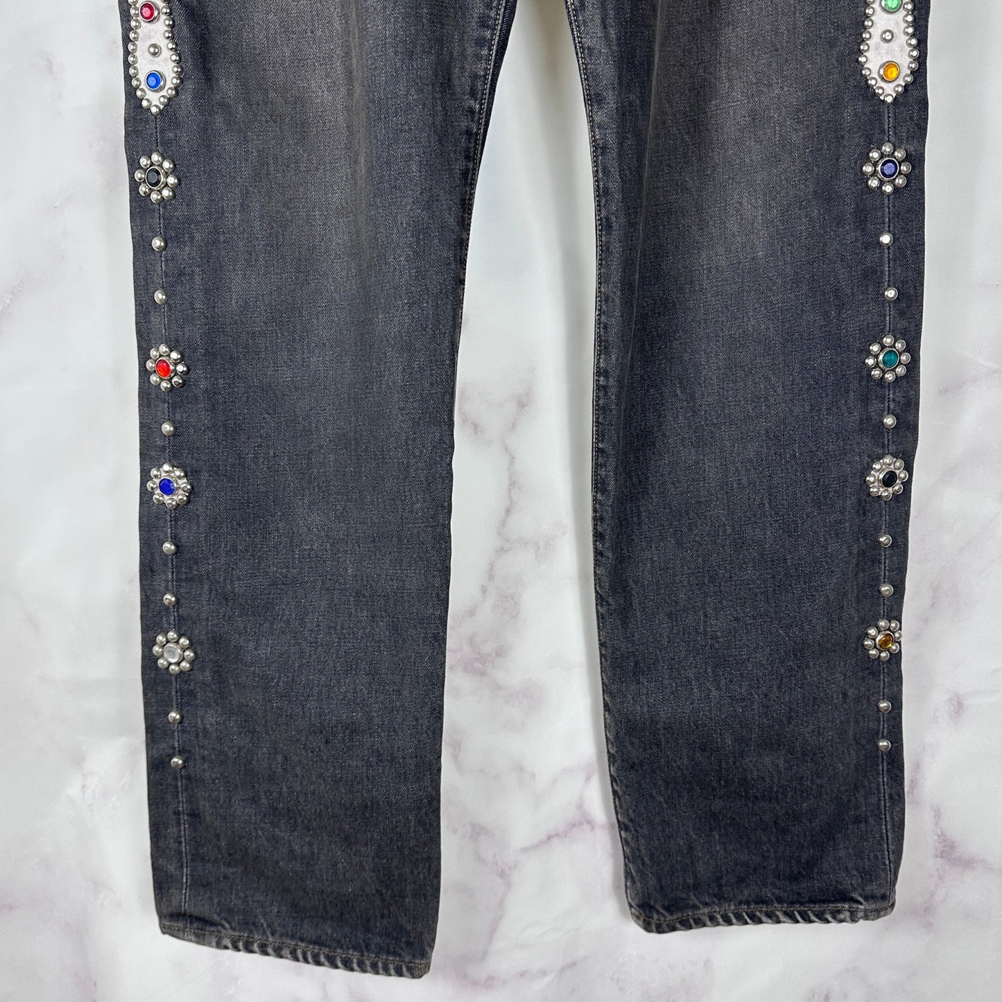 Kapital Kountry Black Jewel Denim Jeans