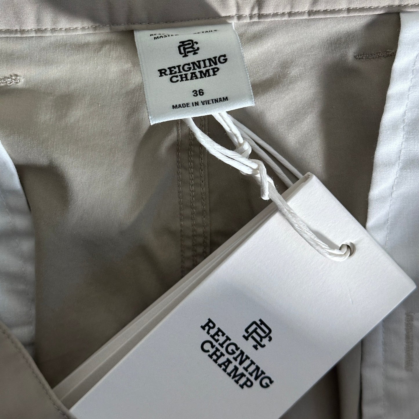Reigning Champ Solotex Cotton Carrot Standard Dove Tan Pant