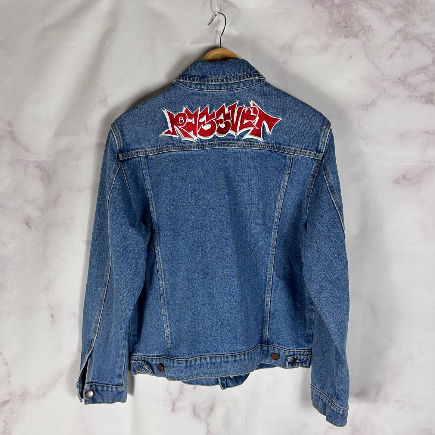 Paccbet RASSVET Embroidered Denim Trucker Jacket