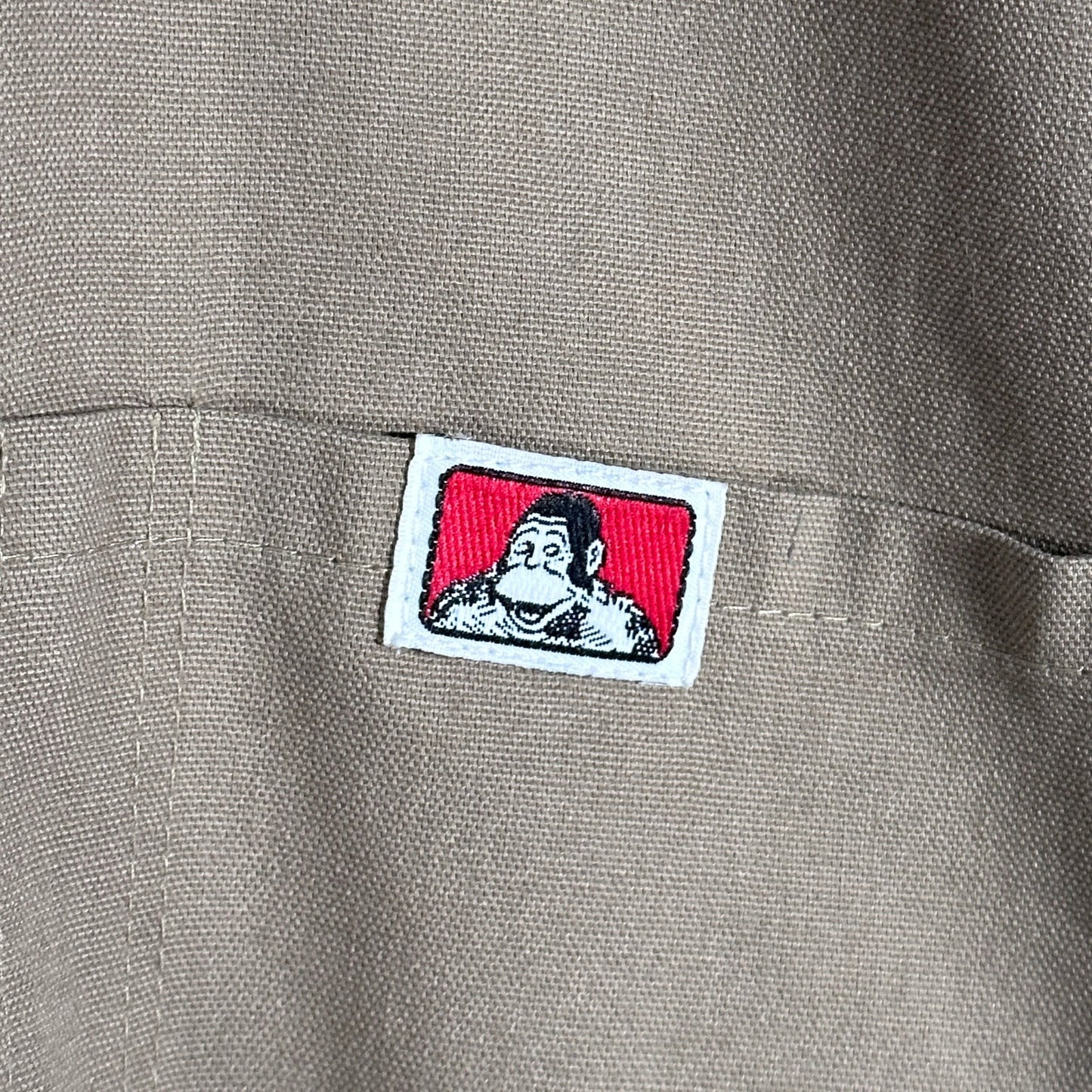 Vintage Ben Davis Tan Half-Zip Shirt