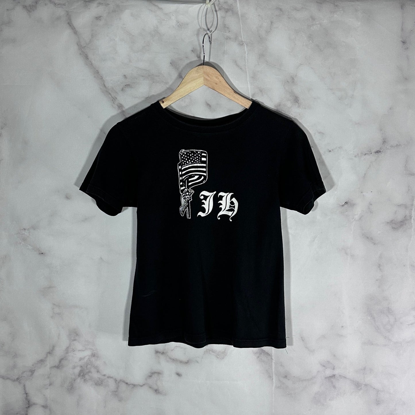 Number (N)ine S/S01 “Star Spangled Banner” Black Tee