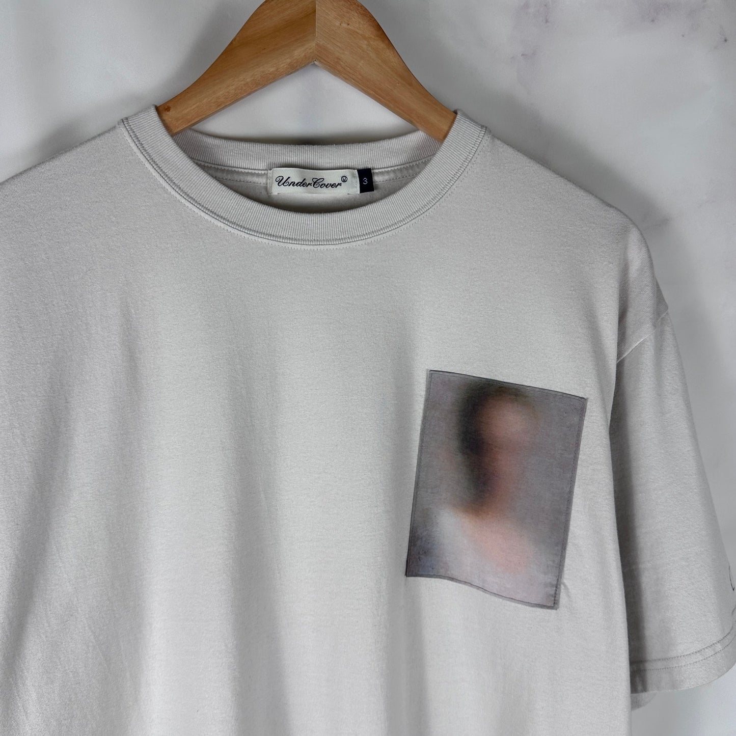Undercover Robert Bosisio S/S25 White Patch Portrait Tee