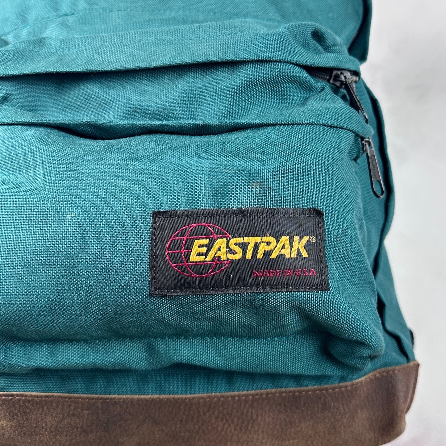 Vintage Eastpak USA Green/Brown Backpack