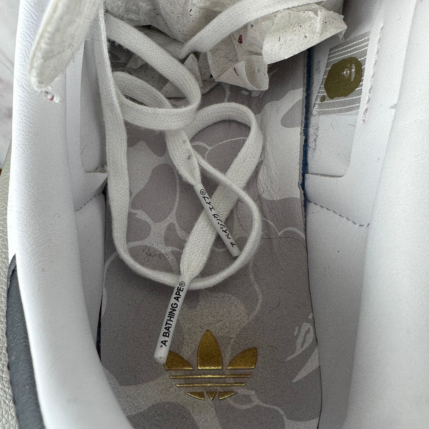 Bape x Adidas Samba White/Black/Gum