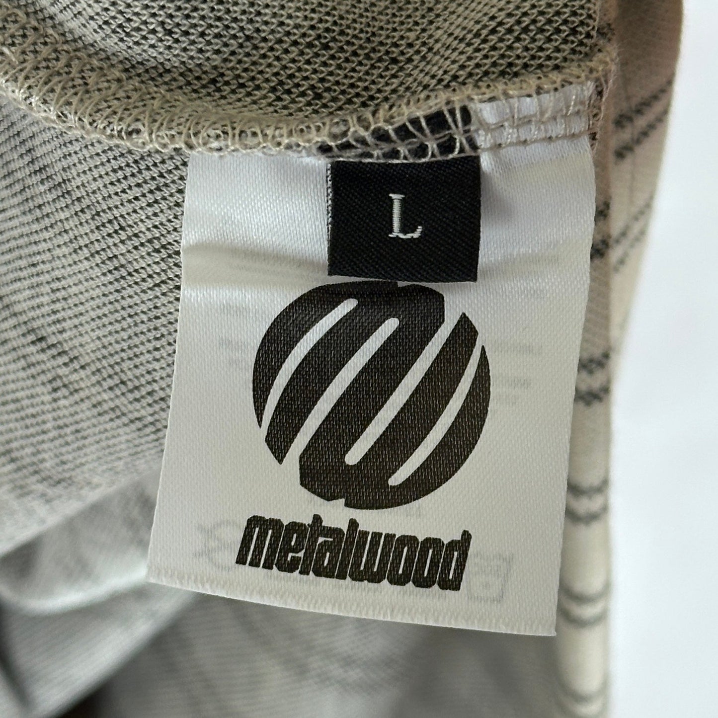 Metalwood Studio Striped LS Polo Quarter Zip
