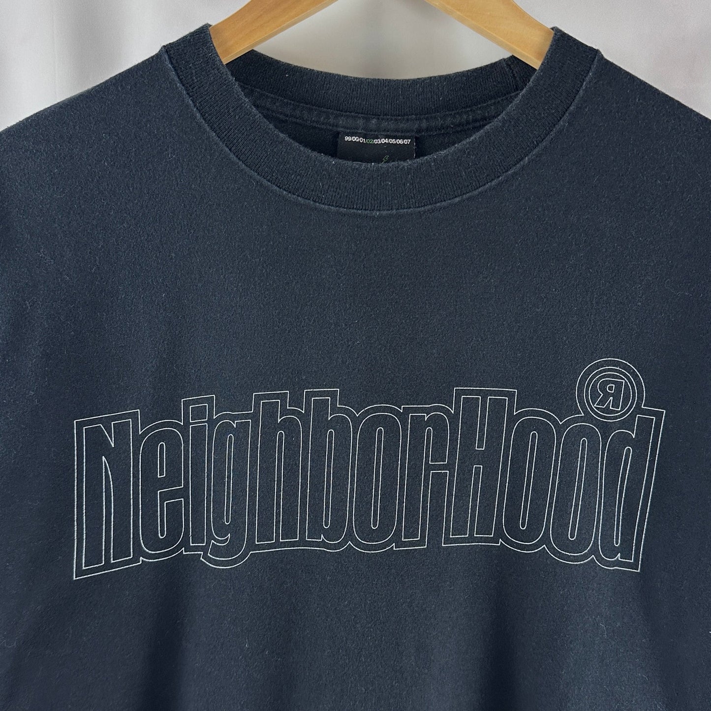 Neighborhood 2002 Archive Black Text Tee