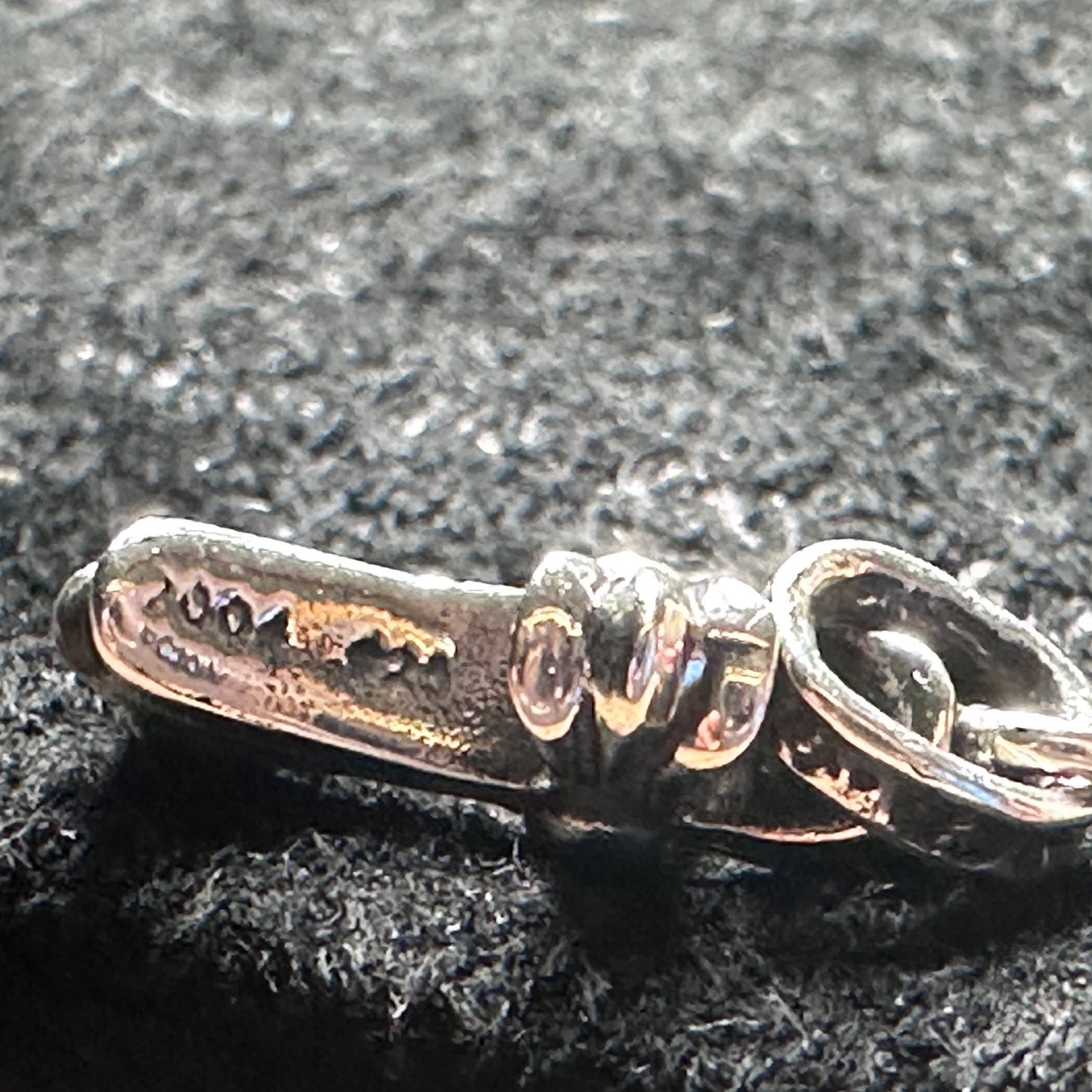 Chrome Hearts Tiny Baby Fat Silver Cross Pendant