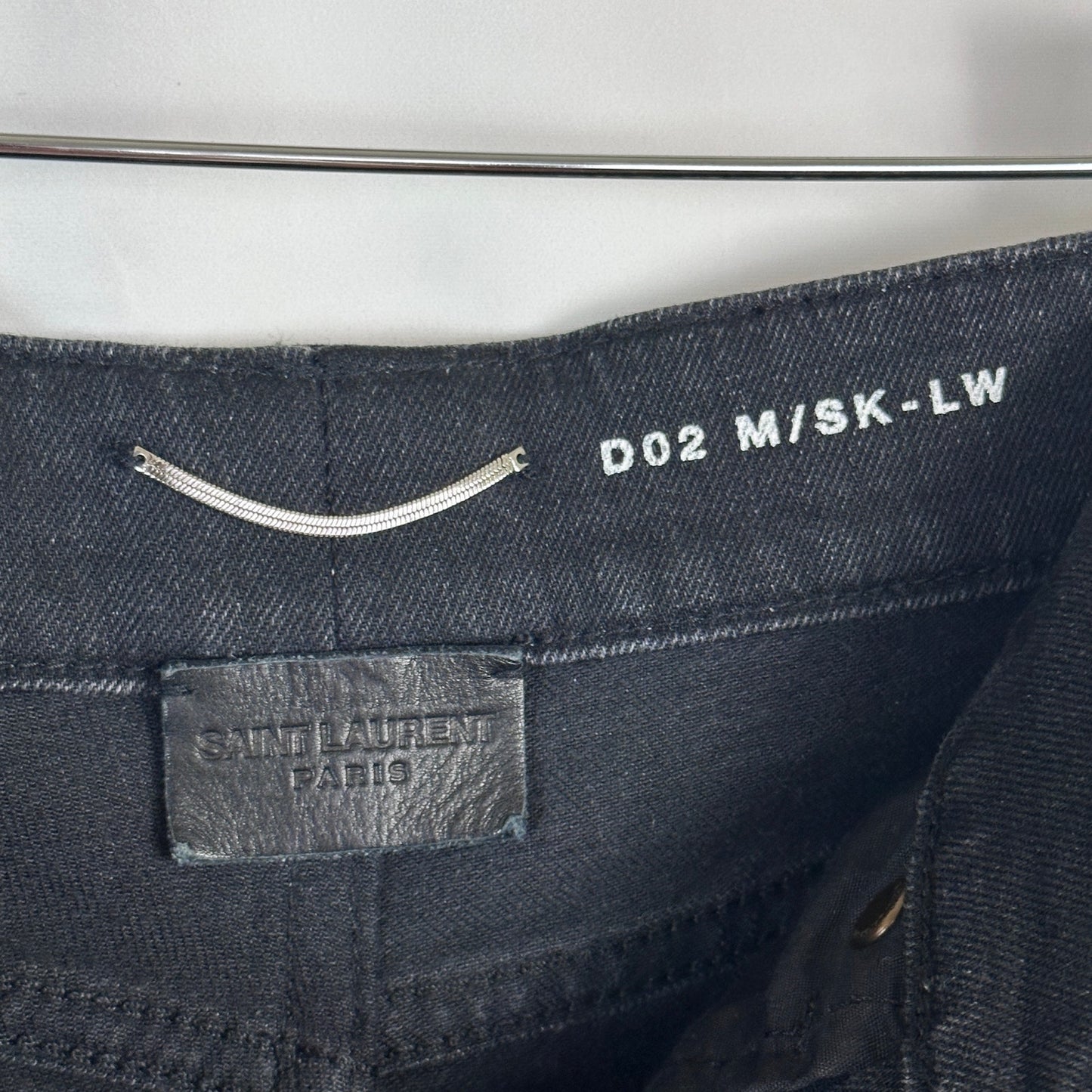 Saint Laurent Paris Black D02 Skinny Low Waist Denim