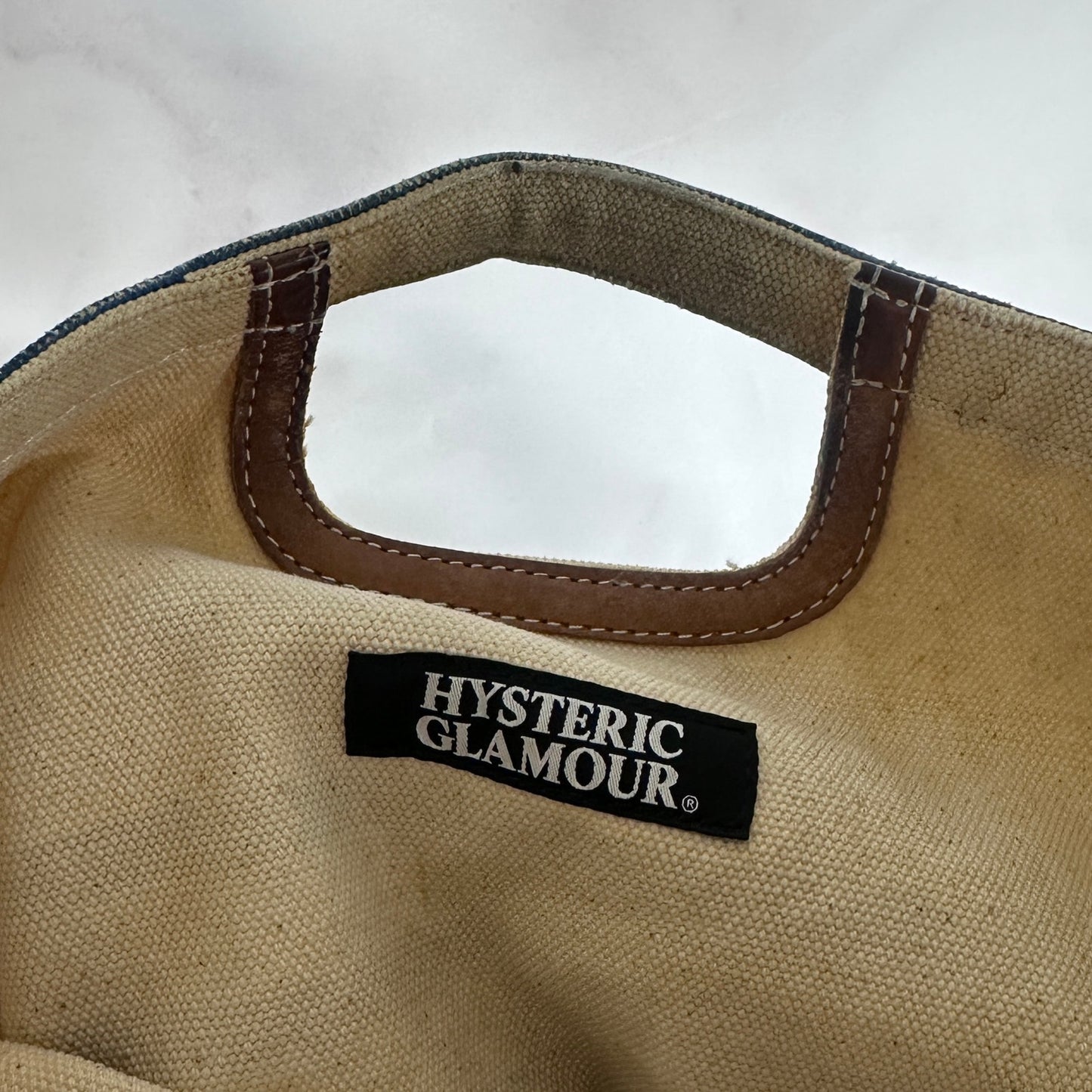 Hysteric Glamour Striped Print Tote