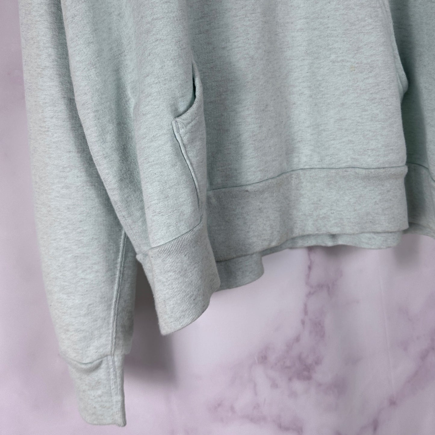 Unused Light Blue Layered Crewneck Hoodie