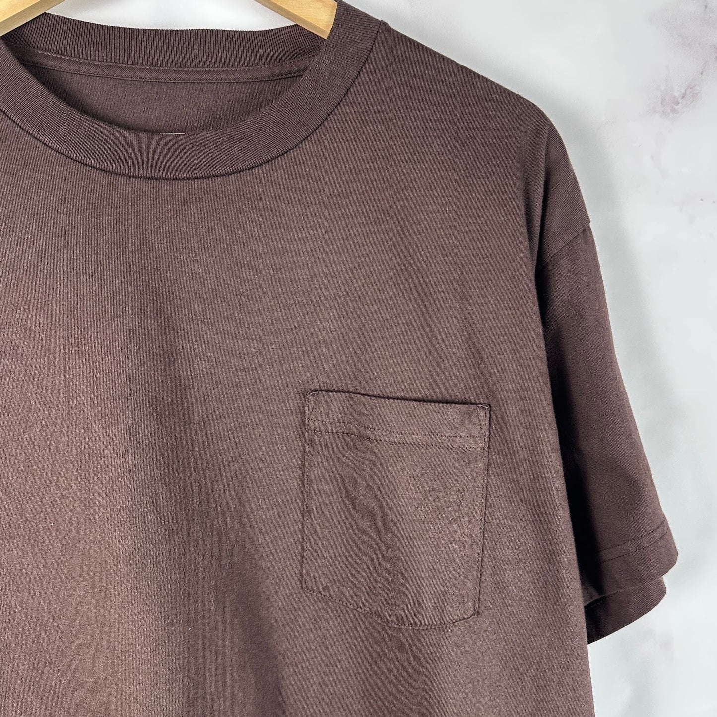 Los Angeles Apparel Brown Pocket Tee