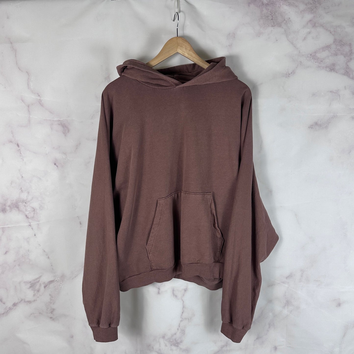 Los Angeles Apparel Mauve Oversized Wide Boxy Hoodie