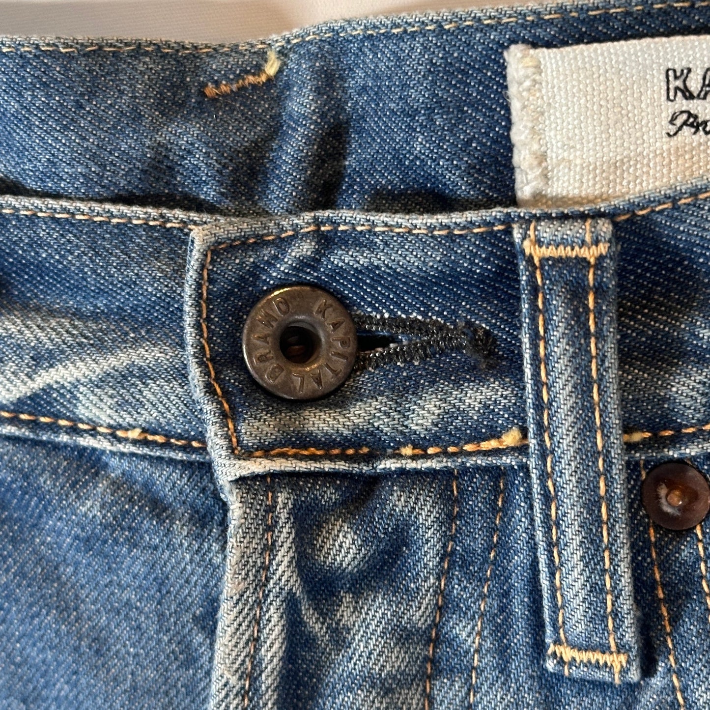 Kapital Blue Straight Denim Jeans