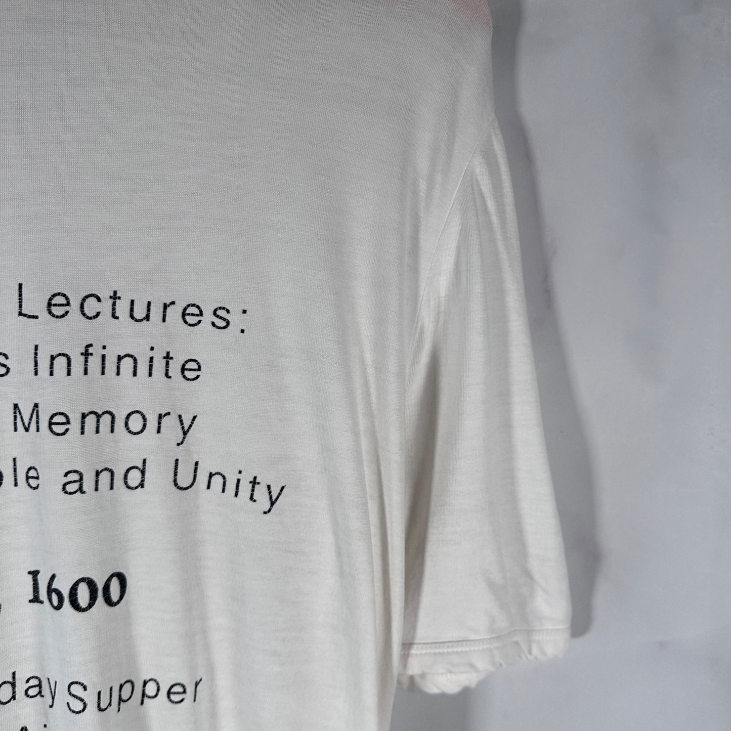 RAF Simons S/S05 Staff ‘Thin Air’ White Text Tee