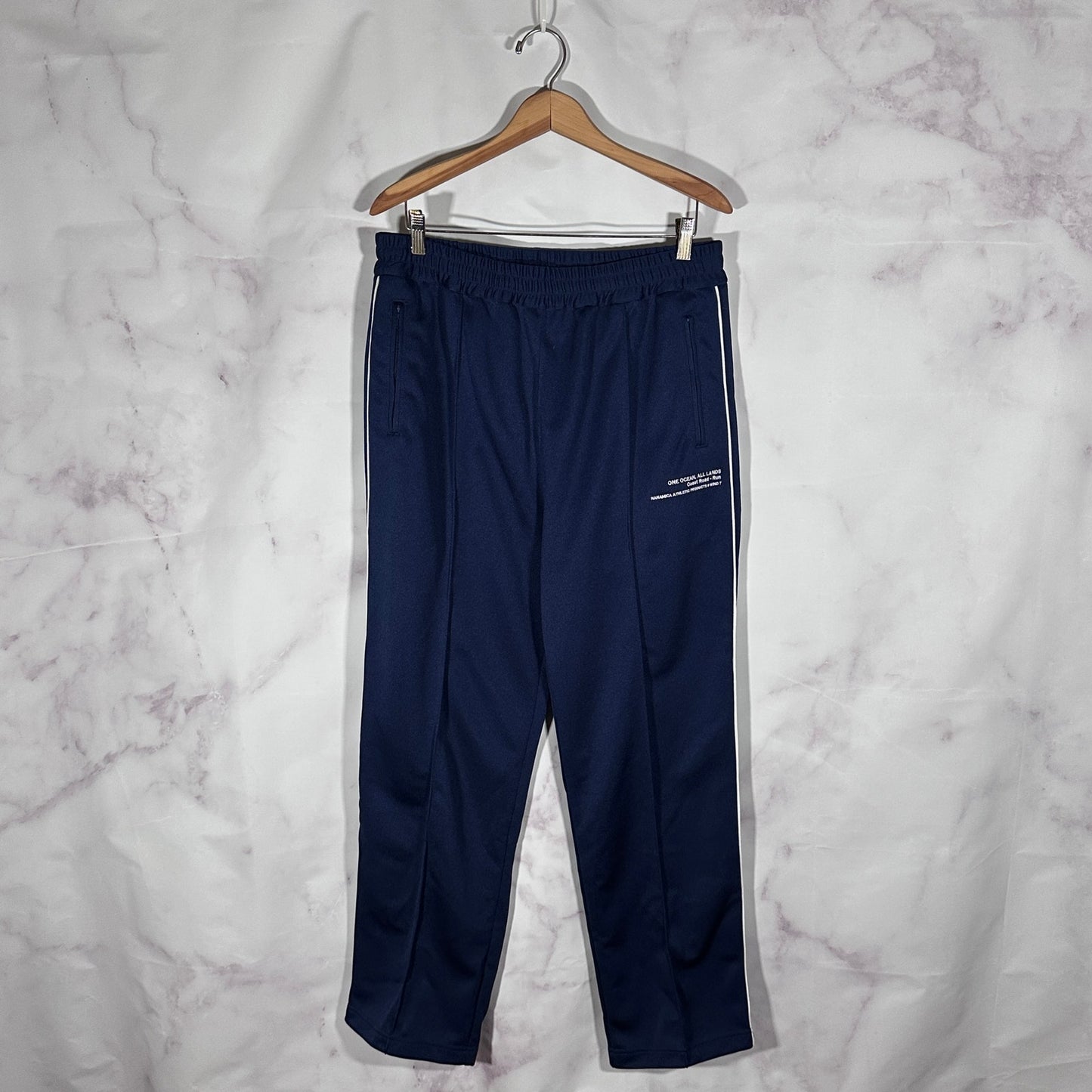 Nanamica Navy Blue Coast Road Track Pants