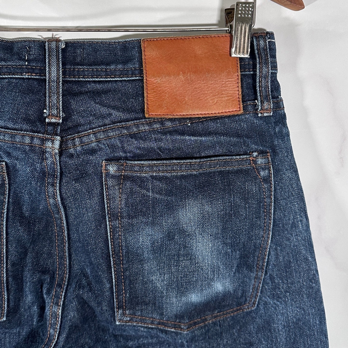 Unbranded Brand UB101 Skinny 14.5oz Indigo Selvedge Denim