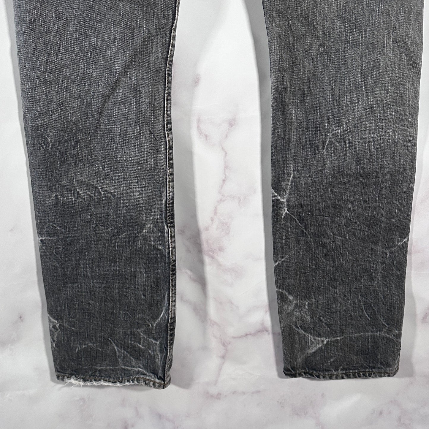 Hysteric Glamour Grey Wash Distressed Denim