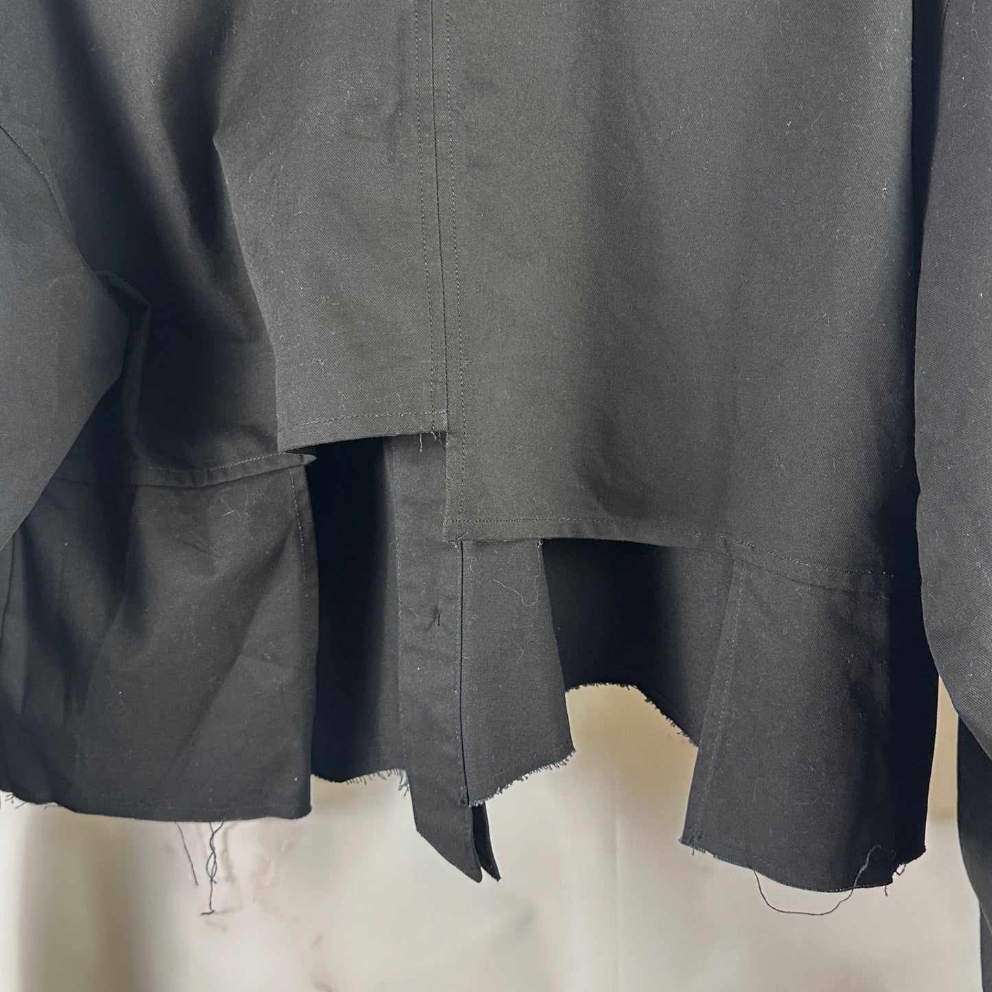 Ader Error F/W19 Black Cropped Button-Up Shirt