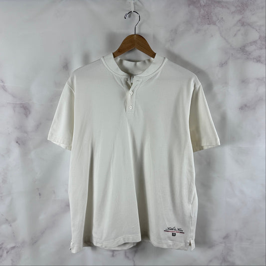 Kith x Wilson Pique Pearson White Polo Tee