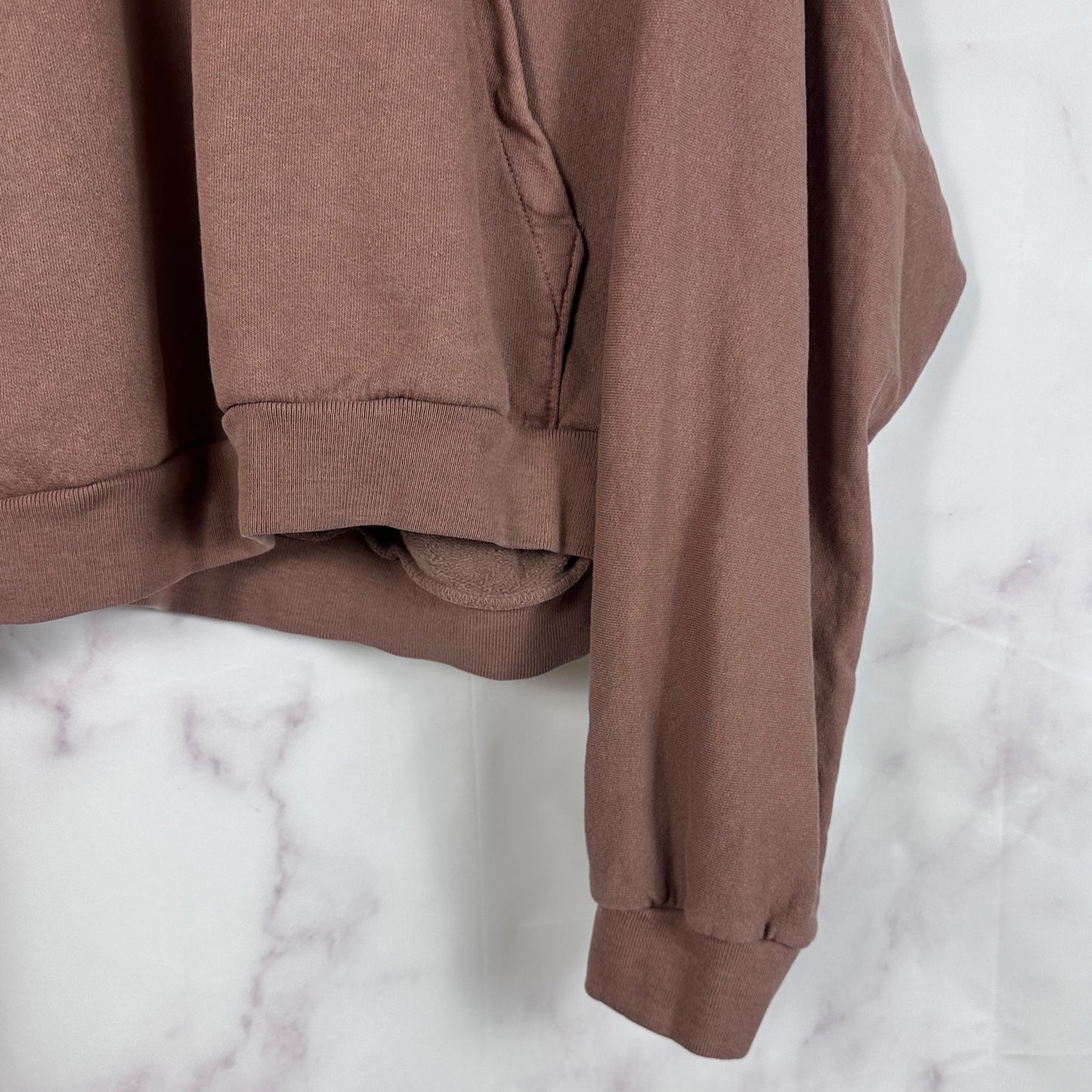 Los Angeles Apparel Mauve Oversized Wide Boxy Hoodie