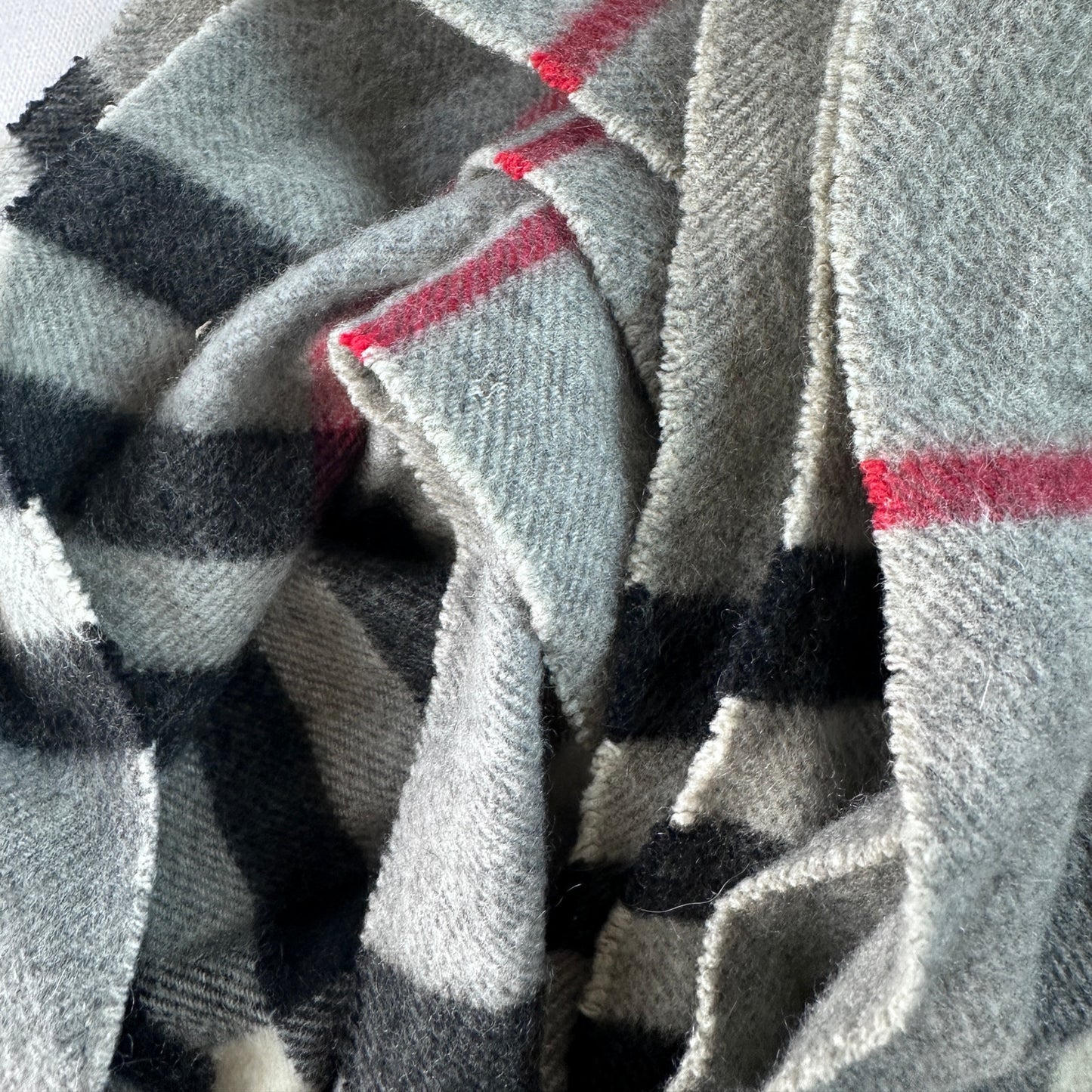 Burberry Nova Check Plaid Cashmere Scarf